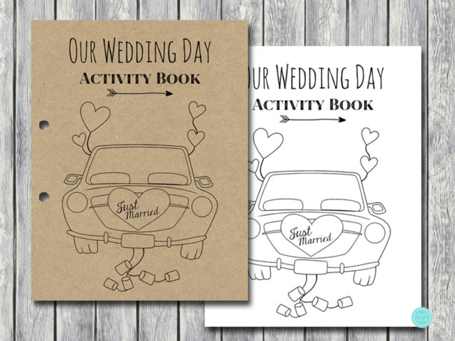 Download Download Wedding Kids Activity Book And Coloring Bride Bows