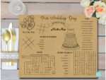 DOWNLOAD Wedding Kids Activity and Coloring Mat - Bride + Bows