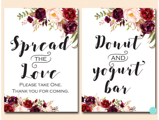 BS649-sign-spread-love-take-treat-burgundy-boho-floral-table-sign