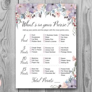 Purple and Lavender What's in your Purse Bridal
