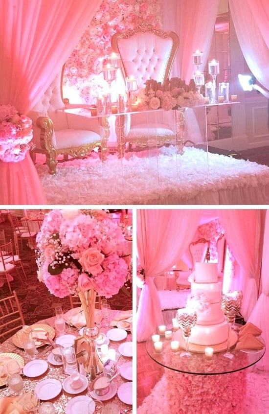 Romantic Blush Wedding tablescape