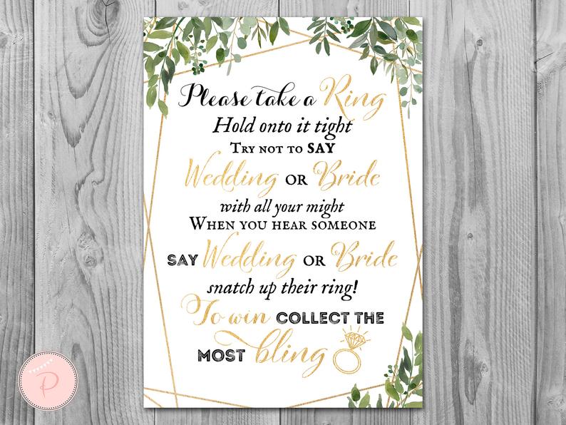 Don T Say Wedding Free Printable - Free Printable
