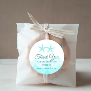 wedding by the sea thank you tags