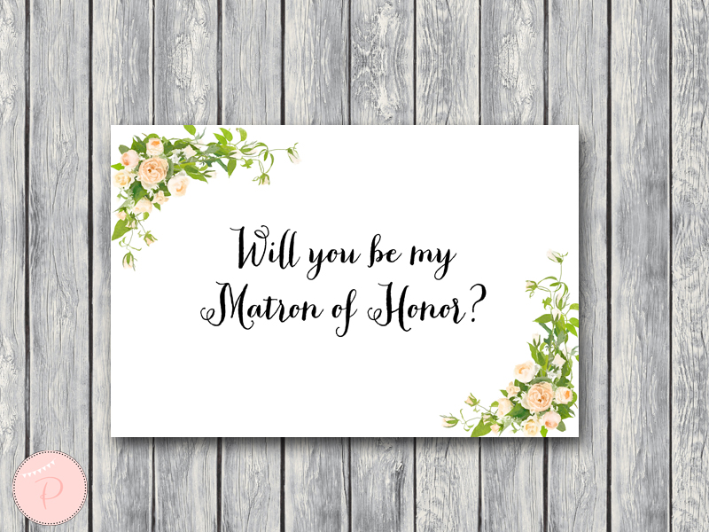 Download Wedding Card Printable Will You Be My Bridesmaid