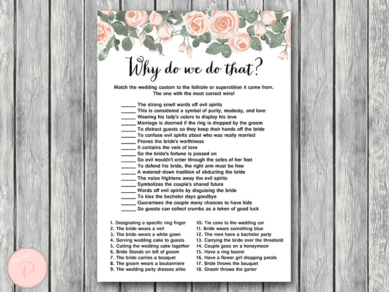 ideas etsy shower baby Bows Game Bridal Shower  Bride Pink Floral & Printable