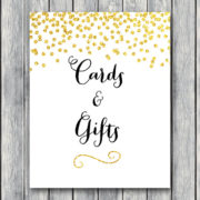 Cards and Gifts Sign Bridal Shower thank you Baby Shower cards WD47 TH07