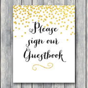 Guestbook Sign Printable Sign Wedding Sign Bridal Shower Baby Shower WD47 TH07