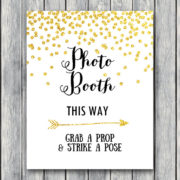 Photobooth Sign Grab a prop and take a pose Bridal Shower Baby Shower WD47 TH07