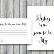 TH00-6x4-wishes-for-the-bride-card bridal shower activity blank lines