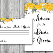 TH18-5x7-advice-bride-groom-yellow-dandelion-wedding-bridal-shower-game