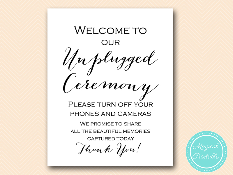 Download Printable Wedding Decoration Signs Bride Bows